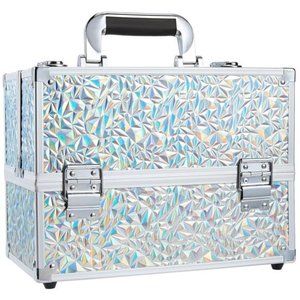 Makeup Case Cosmetic Organizer Case Extra Large 12Inch 6Trays Portable Organizer